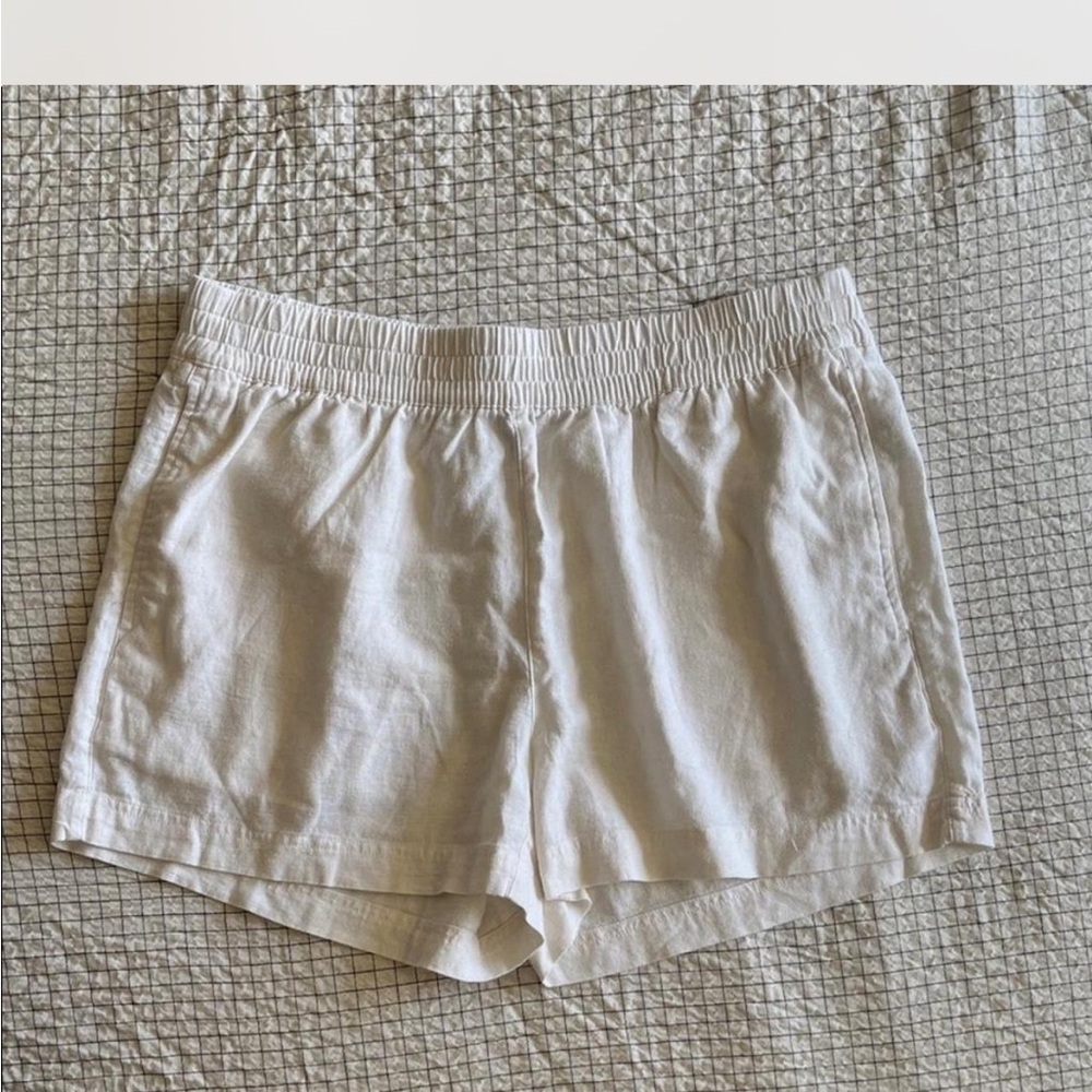 Old Navy High Waist Ivory linen Shorts